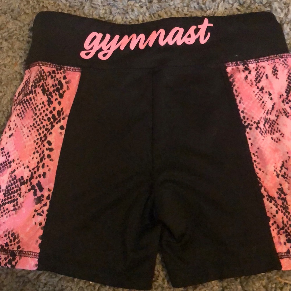 Justice “Gymnast” sport shorts sz 14